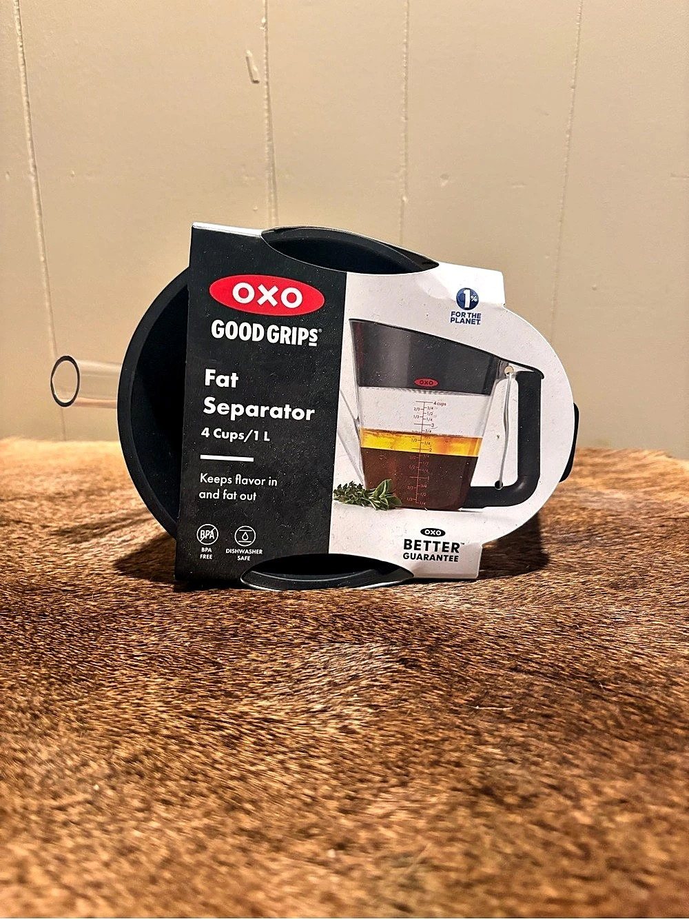 OXO Good Grips 4-Cup Fat Separator Black & Clear
